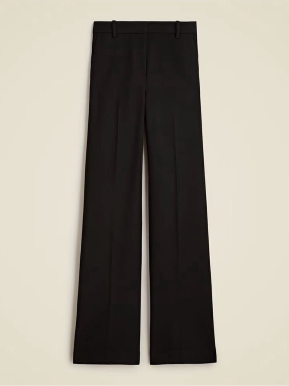 NWT J. Crew Tall Wide-leg Trouser Four-season Stretch Black